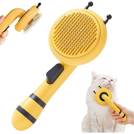 Borste för katt och hund för husdjur, épilateur (bébé gul) (1/5)