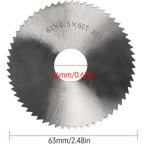 Jeffergarden Lame de scie HSS de 2,5 pouces, diamètre de 63 mm-DOU