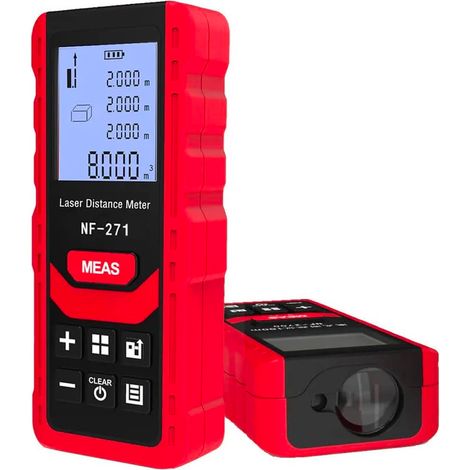Misuratore Laser 3 Unità Di Misura Con Schermo Lcd Da 4cm-50m