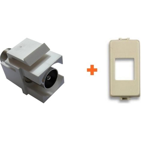Keystone presa TV diretta IEC maschio compatibile Bticino Magic TT