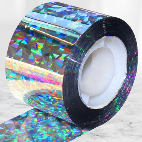 (50 m x 4,8 cm) Taubenabwehrband, doppelseitig reflektierend, zur Vogelabwehr im Außenbereich, für Balkone, Gärten und Dächer (1/5)