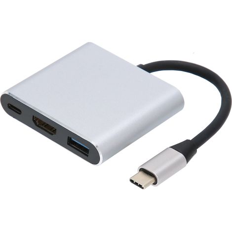 Station d'accueil 3 en 1 TypeC, adaptateur USB 3.0/TypeC vers interface multimédia HD (1/5)
