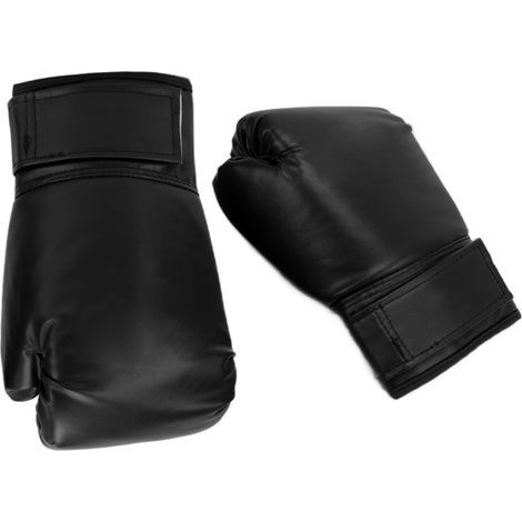 1 Paire de Gants de Boxe 10oz Noir pour Adultes - Entraînement, Sanda, Muay Thai (1/5)