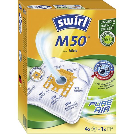 Swirl M 50 EcoPor Staubsaugerbeutel 4 Staubbeutel + 1 Filter Staubsaugerbeutel (1/10)
