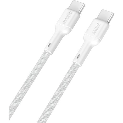 Dudao L9C Max 240W PD USB-C - Cavo USB-C da 2 m - Bianco (1/5)