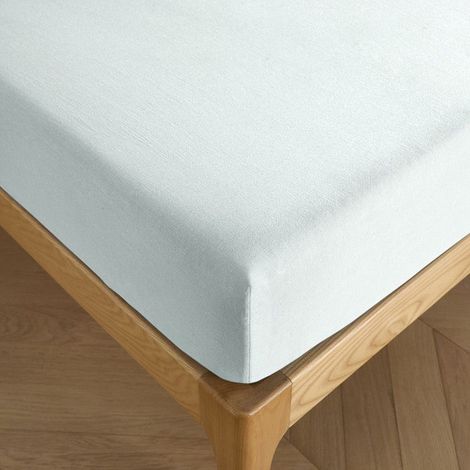 Drap housse 160 x 200 cm bonnet 30 cm "Prémium" pour lit 2 places - Prémium Menthe