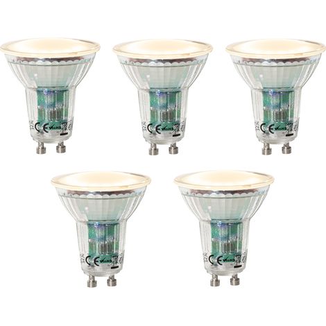 LUEDD Set di 5 lampadine LED GU10 dimmerabili con sensore crepuscolare 3W 200 lm 2200K (1/4)