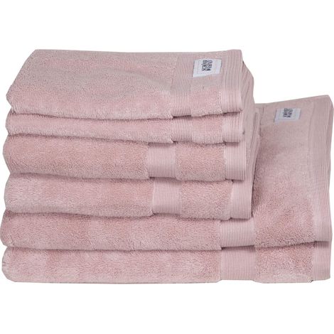 SCHÖNER WOHNEN Handtuch CUDDLY - 6er Set 50x100 cm, Orchidee (1/4)