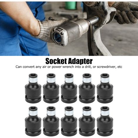 Adaptateur pour clé électrique 1/2" à tête carrée vers clé Allen 1/4" (1/5)