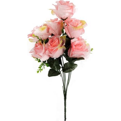 Bouquet de 7 roses de 54 cm, rose clair (1/3)