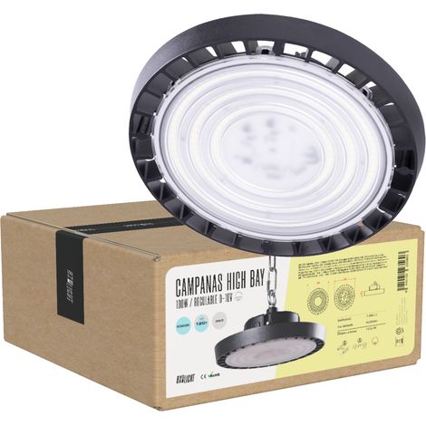LED Hallenstrahler 100W 11.000Lm 6000ºK IP65 Dimmbar 60.000H [BX3-HVB100W-N2-CW] (1/5)