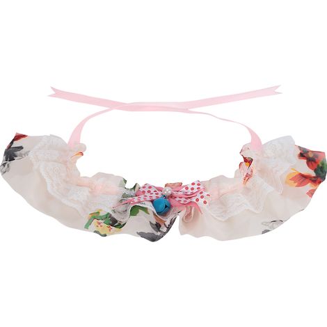 Bavoir en dentelle pour animaux de compagnie, style petit cochon, princesse et fée, accessoire de décoration pour animaux de compagnie, fleuron Ldyllic (1/5)