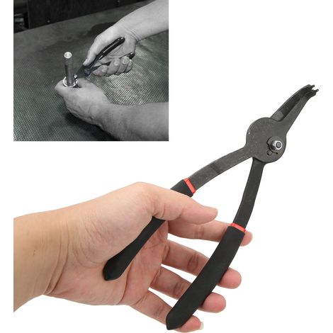 Pince à circlips interne/externe à pointe fixe de 9 pouces, outil de réparation automobile, 90° (1/5)
