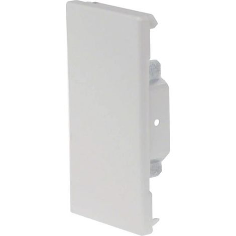 [NEUWERTIG] B-Ware Hager Endstück Abschlussstück Endkappe Grau Stahl 130mm X 68mm Ral7035
