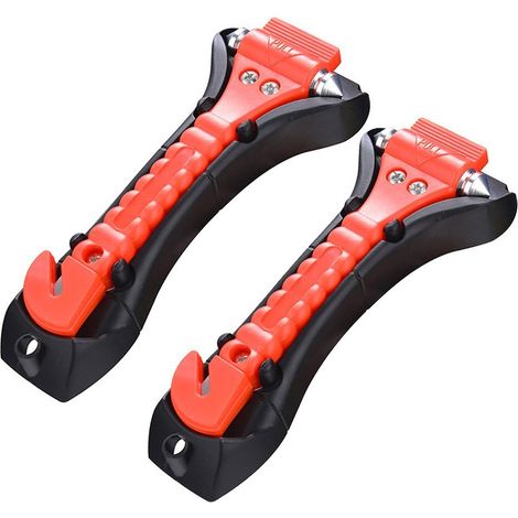 Set di 2 martelli di sicurezza per auto con manici antiscivolo, taglia cinture di sicurezza, martello di emergenza per auto - AquaForge (1/5)