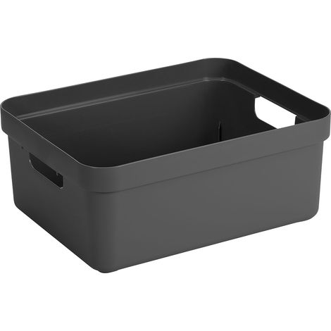 Sunware Aufbewahrungsbox Sigma Home mit Griffen 45,3 x 35,4 cm 24 L anthrazit Boxen, Körbchen & Kisten (1/4)