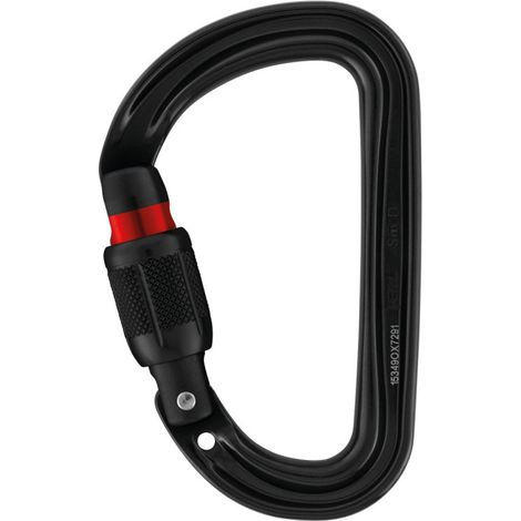 Mousqueton Sm'D Screw-Lock PETZL M39A SLN - Noir - Screw-Lock