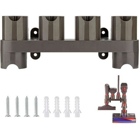 (31x7x5cm)(6 Prises de Stockage)Support d'Accessoires Mural, Ensemble de Convertisseur d'Adaptateur pour Dyson V10 V11 V7 V8 V12, Remplacement pour Aspirateur Dyson (1/3)