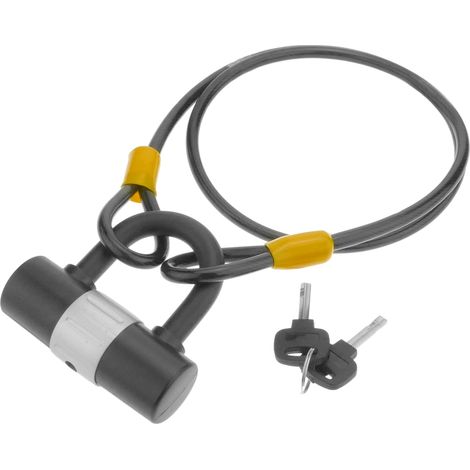 PrimeMatik - Cadenas de sécurité et câble en acier avec protection extérieure 8x1000mm (1/4)