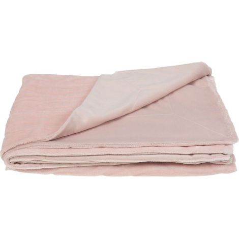 Amadeus - Plaid Lou vieux rose 130x170 cm (1/3)