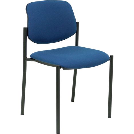 Sedia fissa Villalgordo bali blu navy telaio nero (1/5)