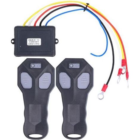 Télécommande de Treuil sans Fil, 2 Pièces 434MHz Télécommande de Treuil sans Fil 12V de Remplacement électrique pour Camion VTT Universel (1/5)