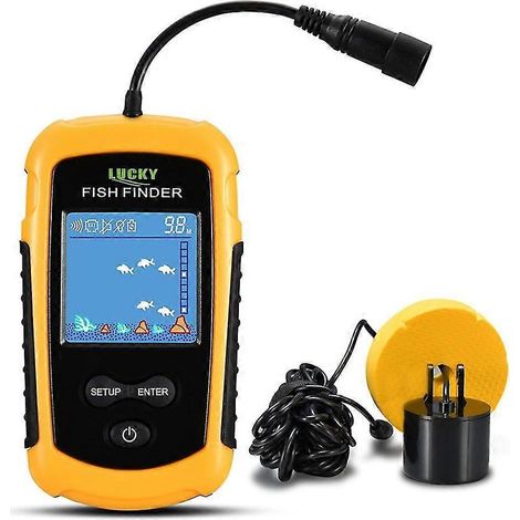LUCKY Kabelgebundenes, tragbares Echolot mit Farb-LCD-Bildschirm, 100 m Reichweite, Sonar und Echolot - FFC1108 1-
