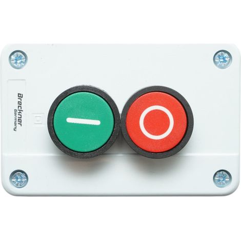 Alloggiamento pulsante di controllo START/STOP con ritorno 1NO+1NC Breckner Germany (1/4)