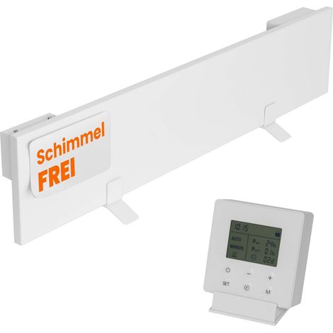 Anti Schimmel Heizung Infrarotheitzung Weiß - 60 x 12cm Single Smart 1 Panel