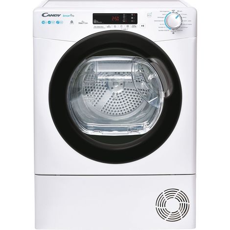 Candy – Sèche-linge frontal 10kg pompe à chaleur – Classe E – Connectivité WiFi et Bluetooth – CSOEH10A2DBEX47