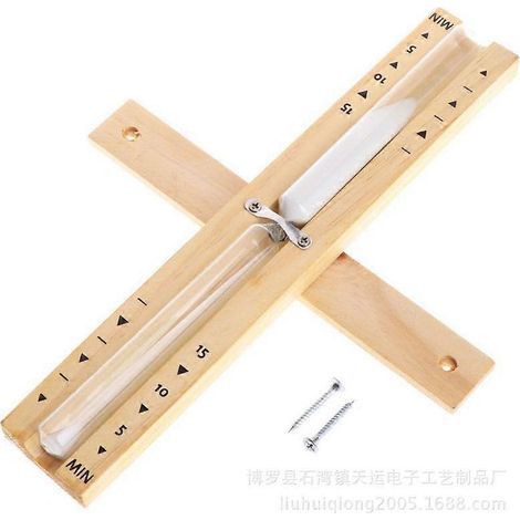 HONORNIC - Sablier de sauna 15 minutes - Sablier rotatif en bois pour saunas infrarouges, à vapeur et à tonneau, accessoires de sauna