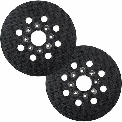 Plateau de support de 125 mm compatible avec Bosch PEX 220 A, GEX 125-1 AE, PEX 220 AE, Skil 7402/7490, 2 pièces