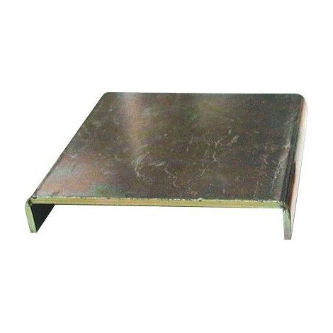 PIASTRA ALZA PILASTRO GAZEBO 855 - ZINCATA GIALLA S.MM 3,0 MM 119X119- 4 pezzi