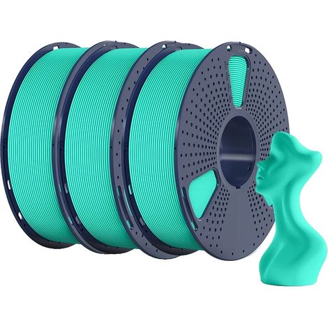 Filament d'impression 3D, Débit élevé, Peu de filaments, vert menthe (1/2)