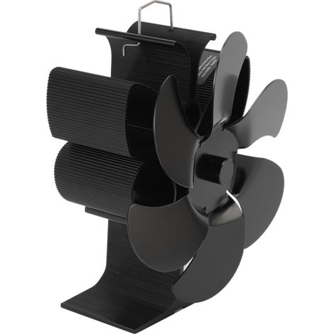 Ventilateur de cheminée à 6 pales - Débit d'air accru - Fonctionnement silencieux - Résistant à l'usure - Noir - Ventilateur de cheminée S (1/5)