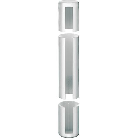 Cyclingcolors – Couvre gond cache paumelle pour fenêtre et porte – Plastique blanc – Diamètre intérieur 20mm – Longueur 149mm – Protection charnière