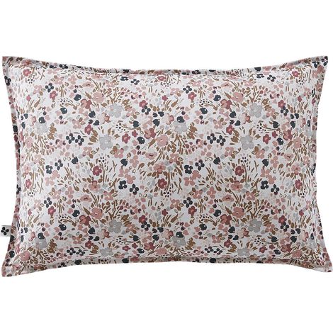 ANEMONE - Coussin 45x60 Déhoussable Tissu Déperlant Motif Fleuri