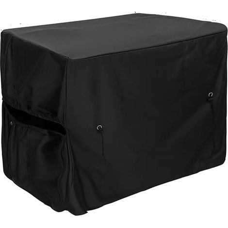 (Noir, 101x86x78cm) Couverture de pompe à chaleur de piscine en tissu Oxford - Protection UV et anti-poussière, convient à une utilisation extérieure toutes saisons. (1/5)