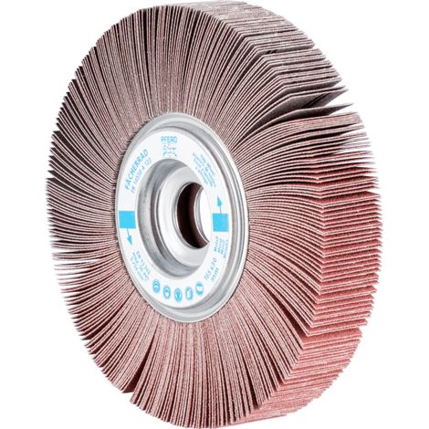 PFERD TOOLS Lamellenschleifrad FR Ø 165x30mm Bohrung Ø 25,4 mm A120 für universelle Anwendung 2 Stk (1/5)