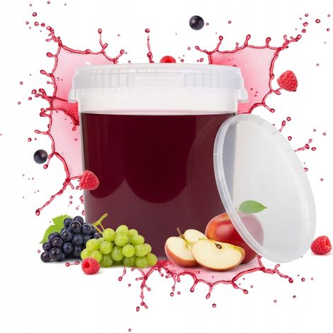 CONTENEDOR DE FERMENTACIÓN DE 33 L, CUBO INCOLORADO PARA GASIOS DE LICORES, VINO Y CERVEZA