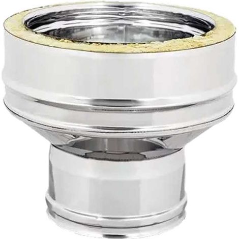 AUMENTO INOX DOPPIA PARETE 150 M x 130 F - 200 F x 180 M