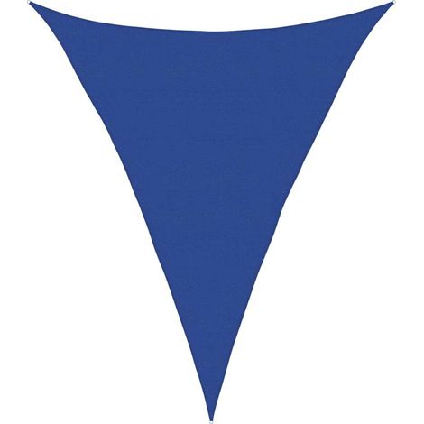 Sunshade Sail 160 g/m² Triangular Blue 5x6x6 m HDPE vidaXL