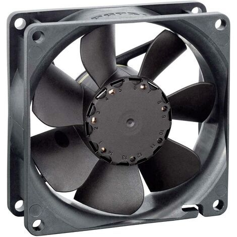 Ventilateur axial EBM Papst 8412N/2GHP 9292506500 12 V/DC 78 m³/h (L x l x H) 80 x 80 x 25.4 mm 1 pc (1/2)