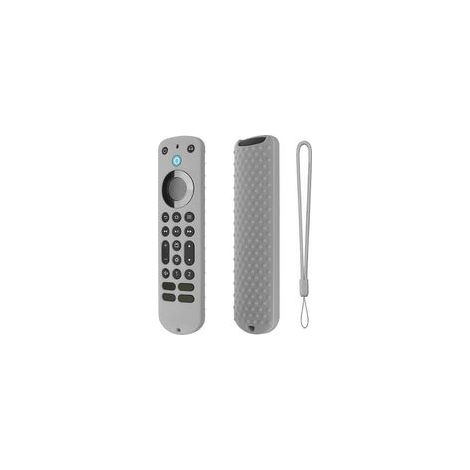 Coque pour télécommande vocale Alexa, antidérapante, souple, antichoc et résistante aux chocs. (1/4)