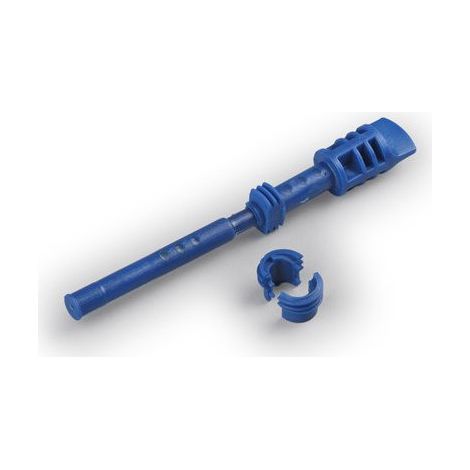 Vis de charnière 14x113mm en plastique bleu (à l'unité) pour coffret