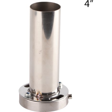 GARRYFIZH Embout de silencieux d'échappement rond universel réglable de 4 pouces, amovible et silencieux