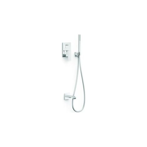 Kit mitigeur encastré 2 voies Rapid‑box pour baignoire et douche Cuadro Chrome - TRES 00638006