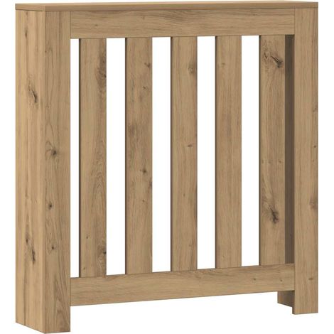 Cache-radiateur chêne artisanal 78x20x82 cm bois d'ingénierie CFW79703 (1/5)