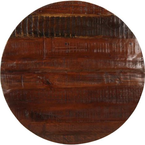 Dessus de table-Plateau de table de remplacement Ø 80x3,8 cm rond bois massif de récupération 213961 (1/5)