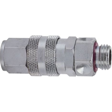 Raccord flexible laveuse pression filet G3/8 laiton 360° rotatif tuyau arrosage anti-nœud cuivre intégral 5.8cm 94g (1/5)